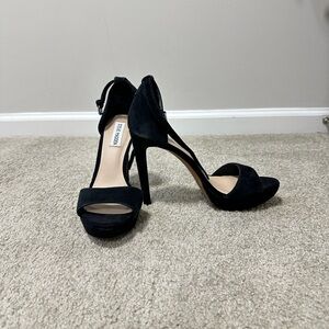 Steve Madden Black Platform Women's Heels